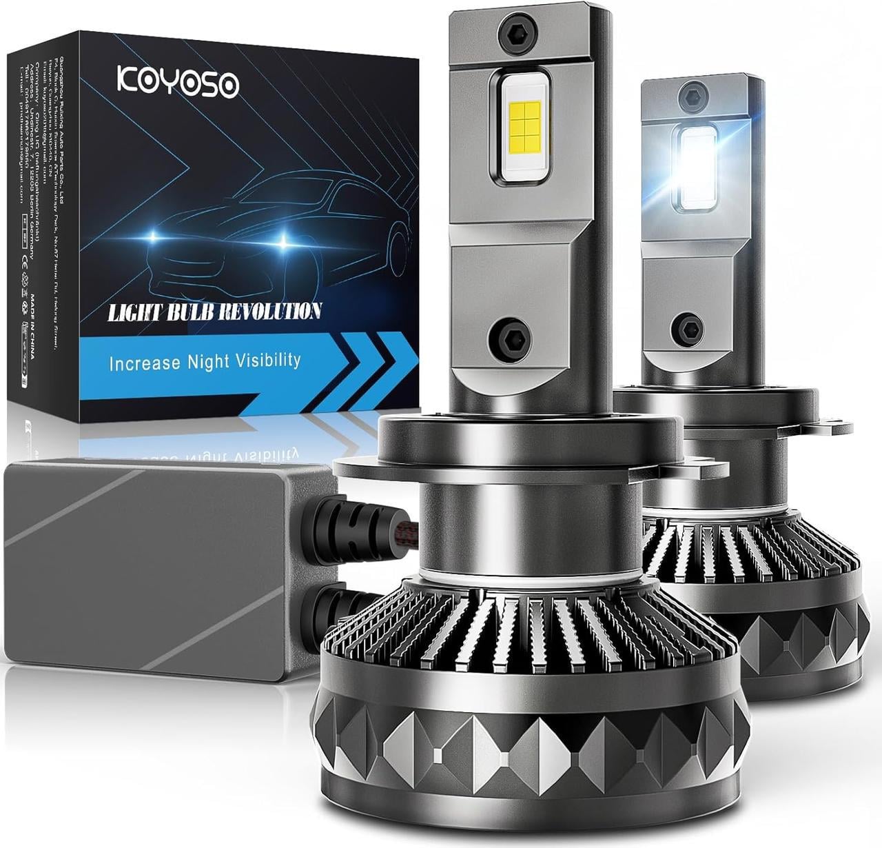 Лампы светодиодные головного света KOYOSO H7 17000LM 110 W 6500 K