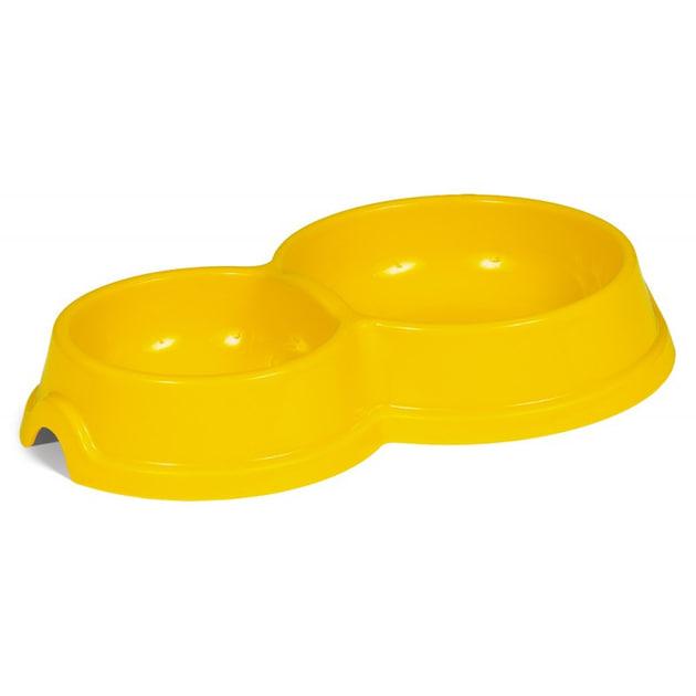 Миска подвійна для тварин №1 Природа 200/200 мл Жовтий (2470732294) - фото 1 Миска подвійна для тварин №1 Природа 200/200 мл Жовтий (2470732294) - фото 1