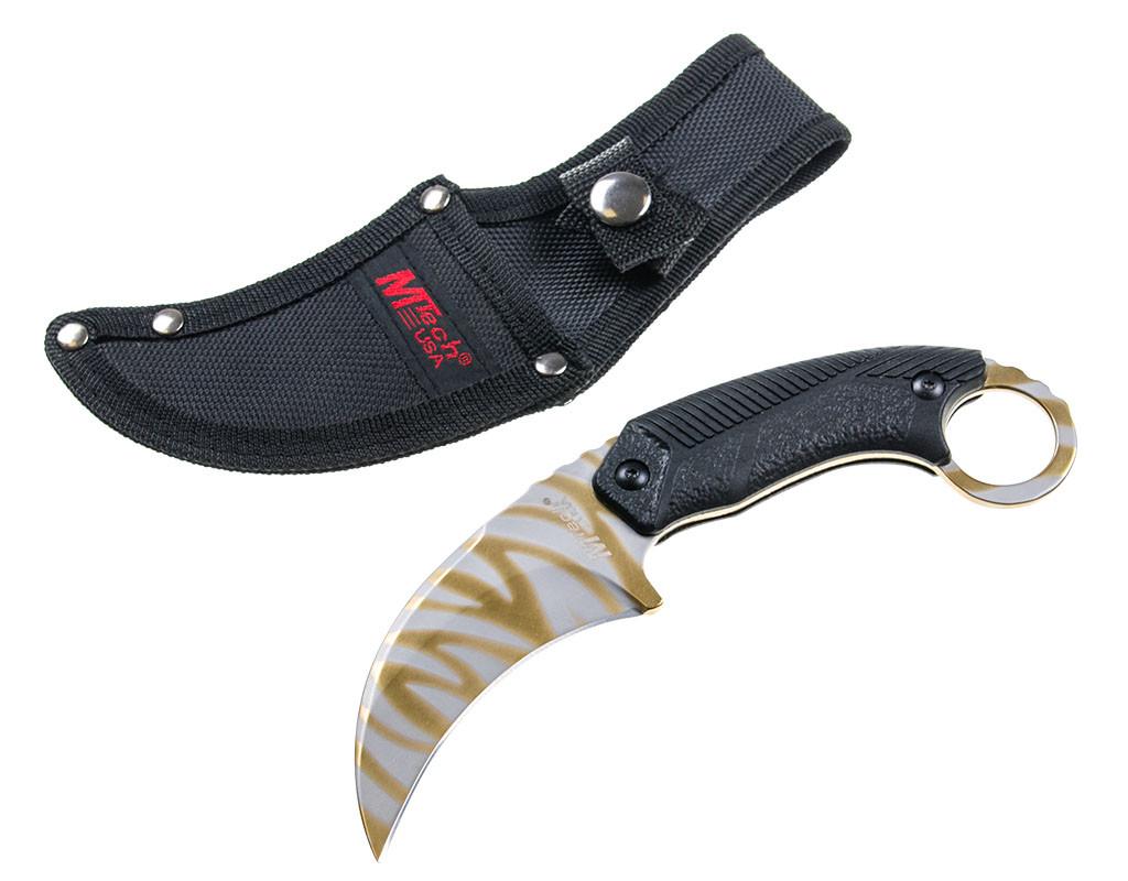 Нож боевой Master Cutlery M-Tech Karambit 8" армейский Gold (MT-20-78GD) - фото 5