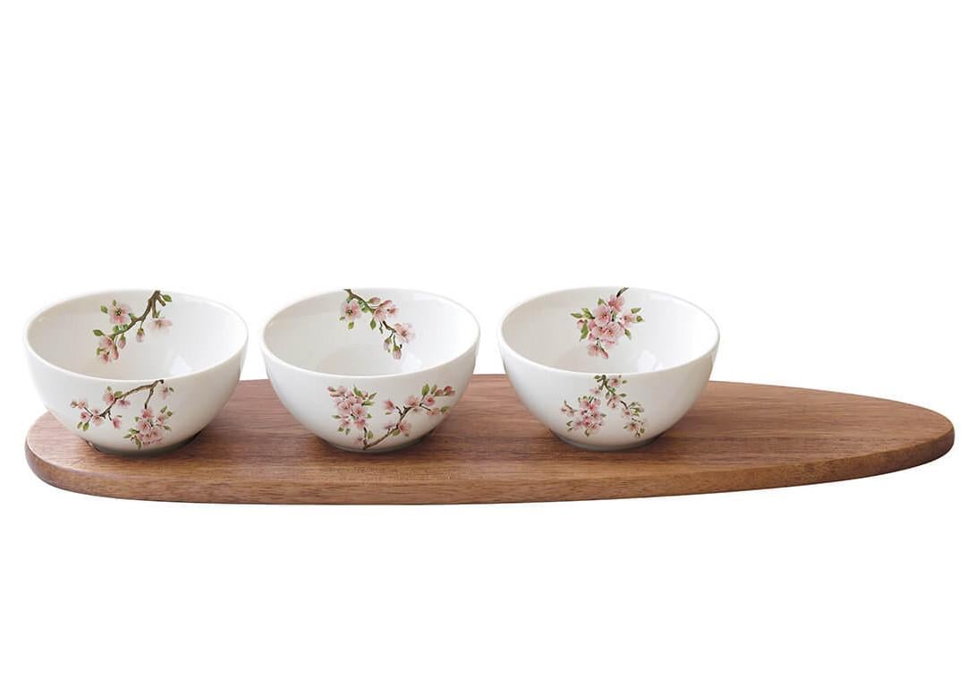 Набор салатников и подставки Easy Life Sakura 10,5 см 3 шт. (R1088#SAKU)