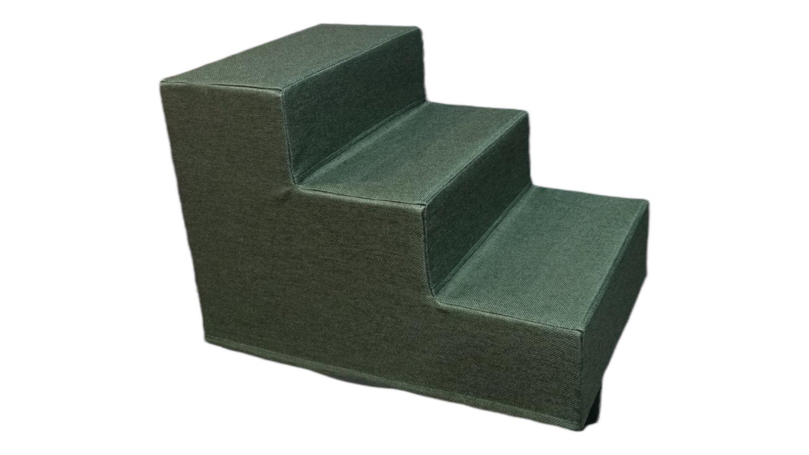 Сходинки для собак 36х35х50 см тканина Рогожка Зелений - фото 1 Сходинки для собак 36х35х50 см тканина Рогожка Зелений - фото 1