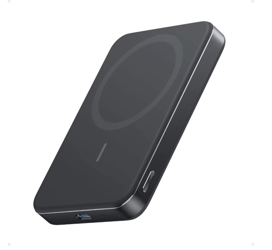 Повербанк Anker Ultra-Slim 10000 mAh PD 30W с беспроводной зарядкой MagSafe Black