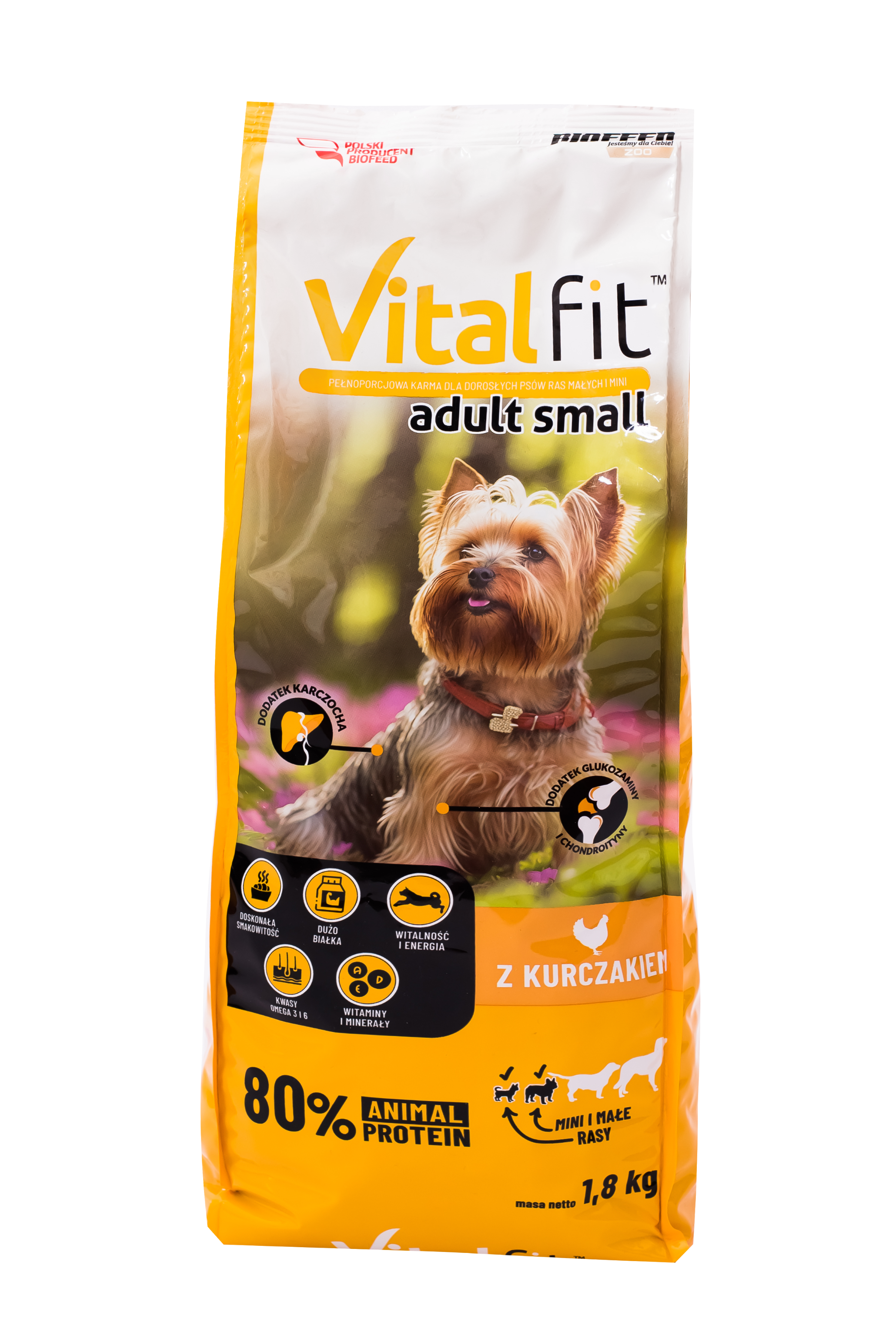 Корм сухой для мелких пород собак и мини Biofeed VITAL FIT Small с курицей 1,8 кг