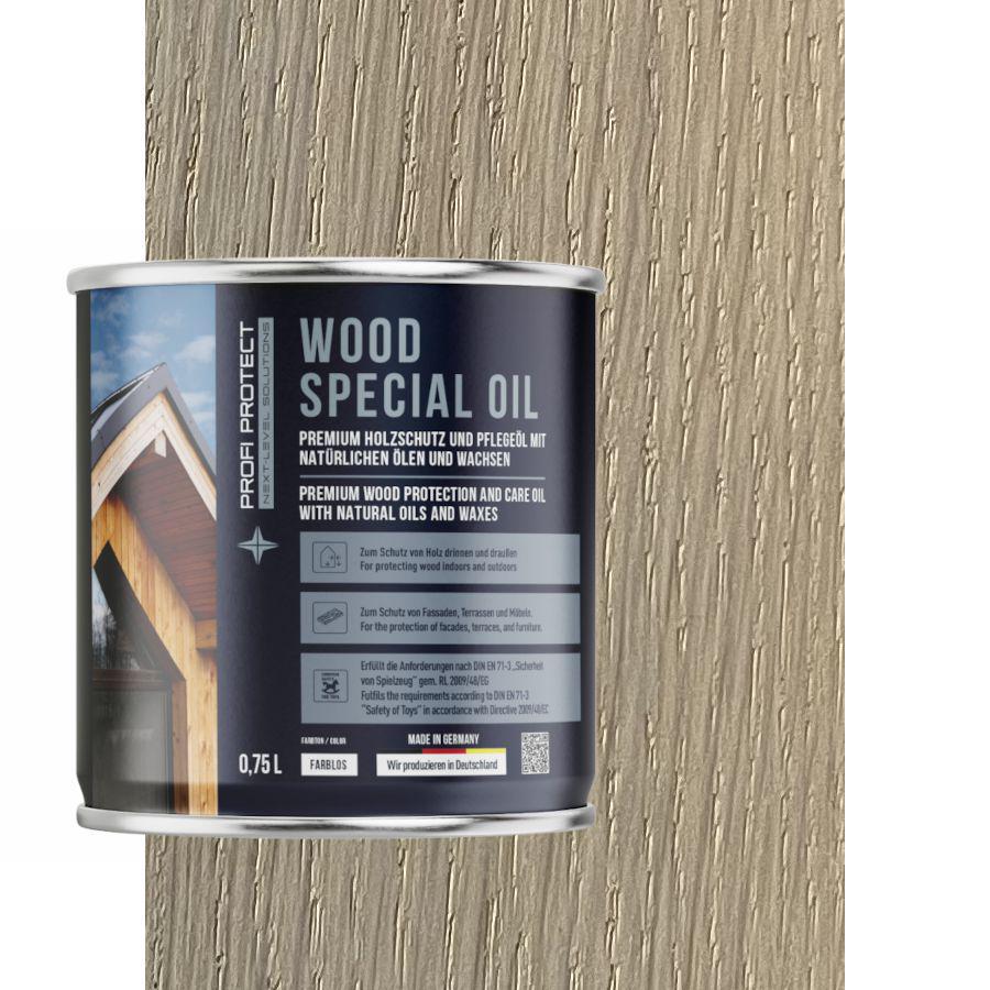 Олія для терас ProfiProtect Wood Special Oil з воском 0,75 л Nordic-White-eiche (20756975) - фото 1