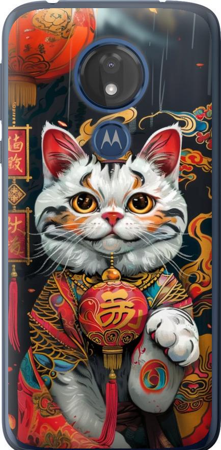 Чехол на Motorola Moto G7 Power China Cat v2 (6135u-1657-42517)