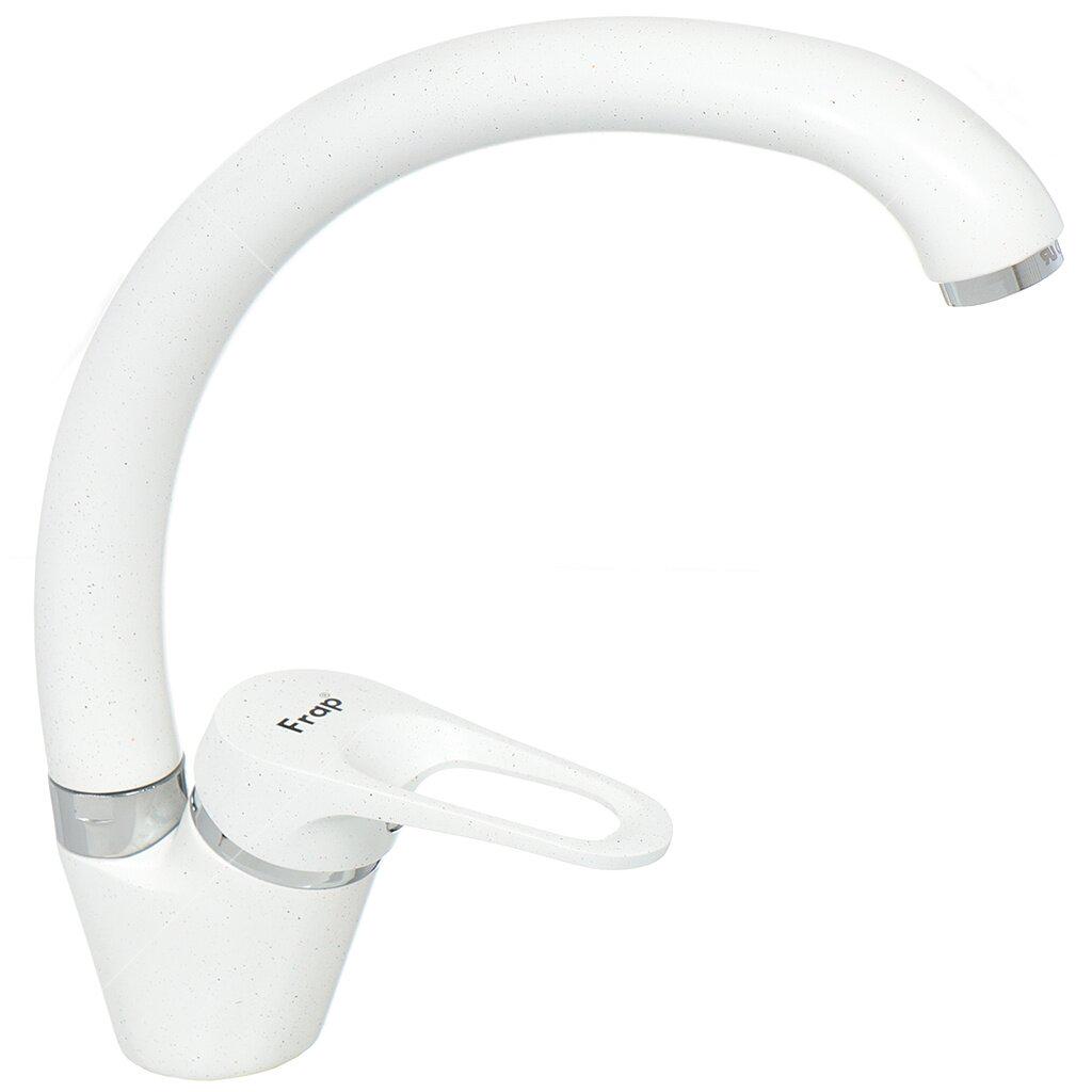 Змішувач для кухні Frap F4113-8 1033898 одноважільний Білий (102525)
