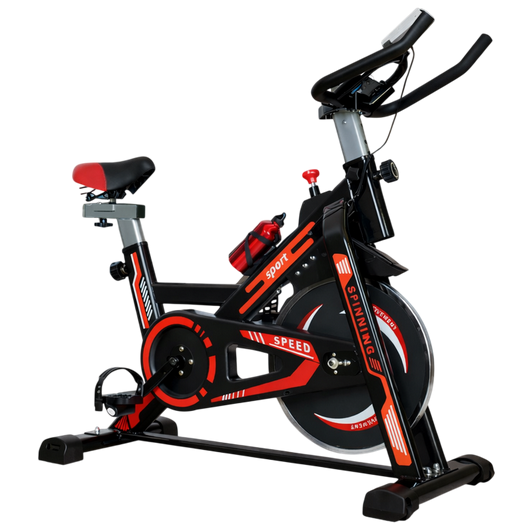 Велотренажер механический vidaXL до 100 кг Красный (33828289)