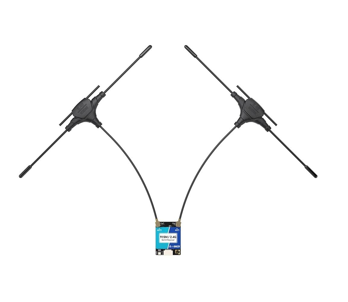 Приемник управления ELRS 915/2400MHz GEPRC Gemini Xrossband RX Module Dual-RF Chip 1000Hz для FPV дронов (00-00026154)
