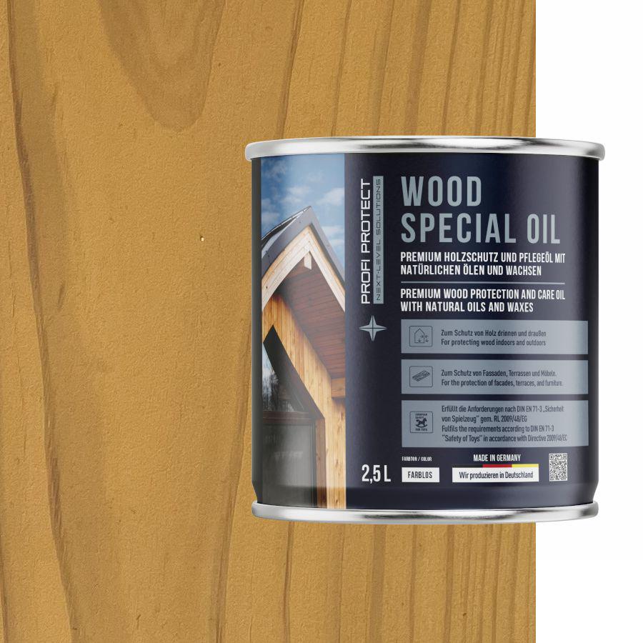 Лазурь на основе пчелиного воска и льняного масла ProfiProtect Wood Special Oil 2,5 л Harris/Cream (22556226)