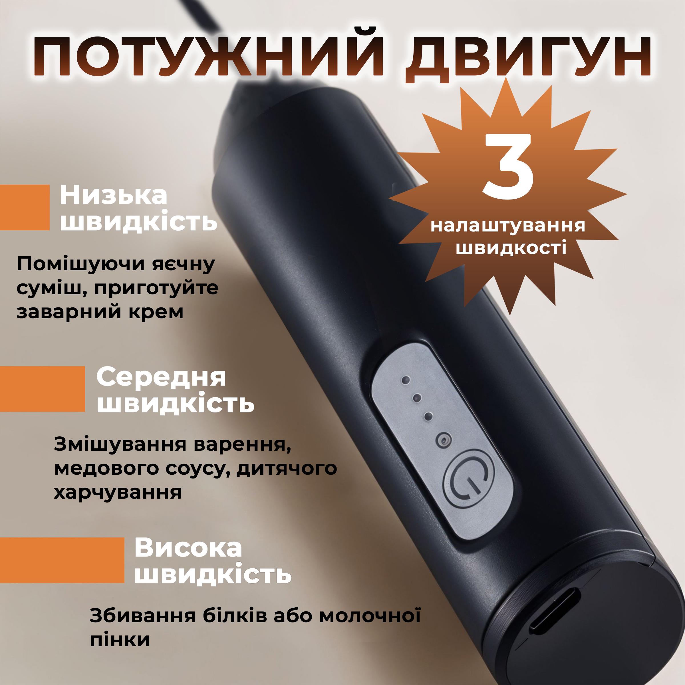 Капучінатор ручний Kayfovo XYZ-1 спінювач молока Білий (29233) - фото 5