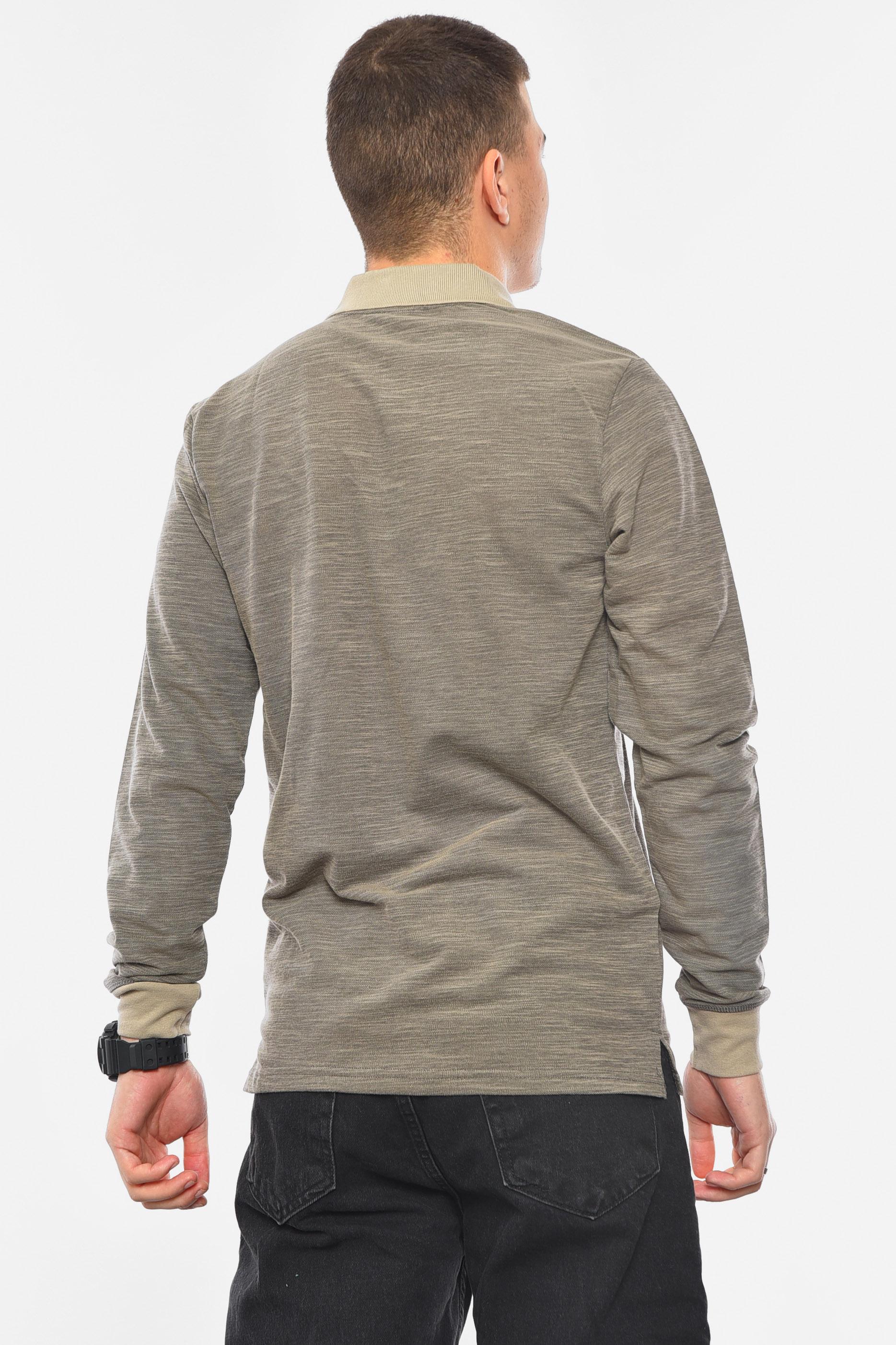 Кофта поло чоловіча напівбатальна XL Коричневий (193066) - фото 3 Кофта поло чоловіча напівбатальна XL Коричневий (193066) - фото 3