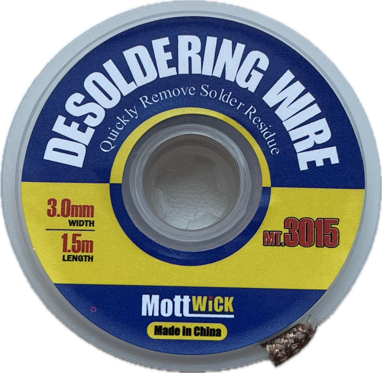Обплетення для випайки видалення/припою МТ-3015 мідь 1,5 м 3 мм (21817609) Обплетення для випайки видалення/припою МТ-3015 мідь 1,5 м 3 мм (21817609)