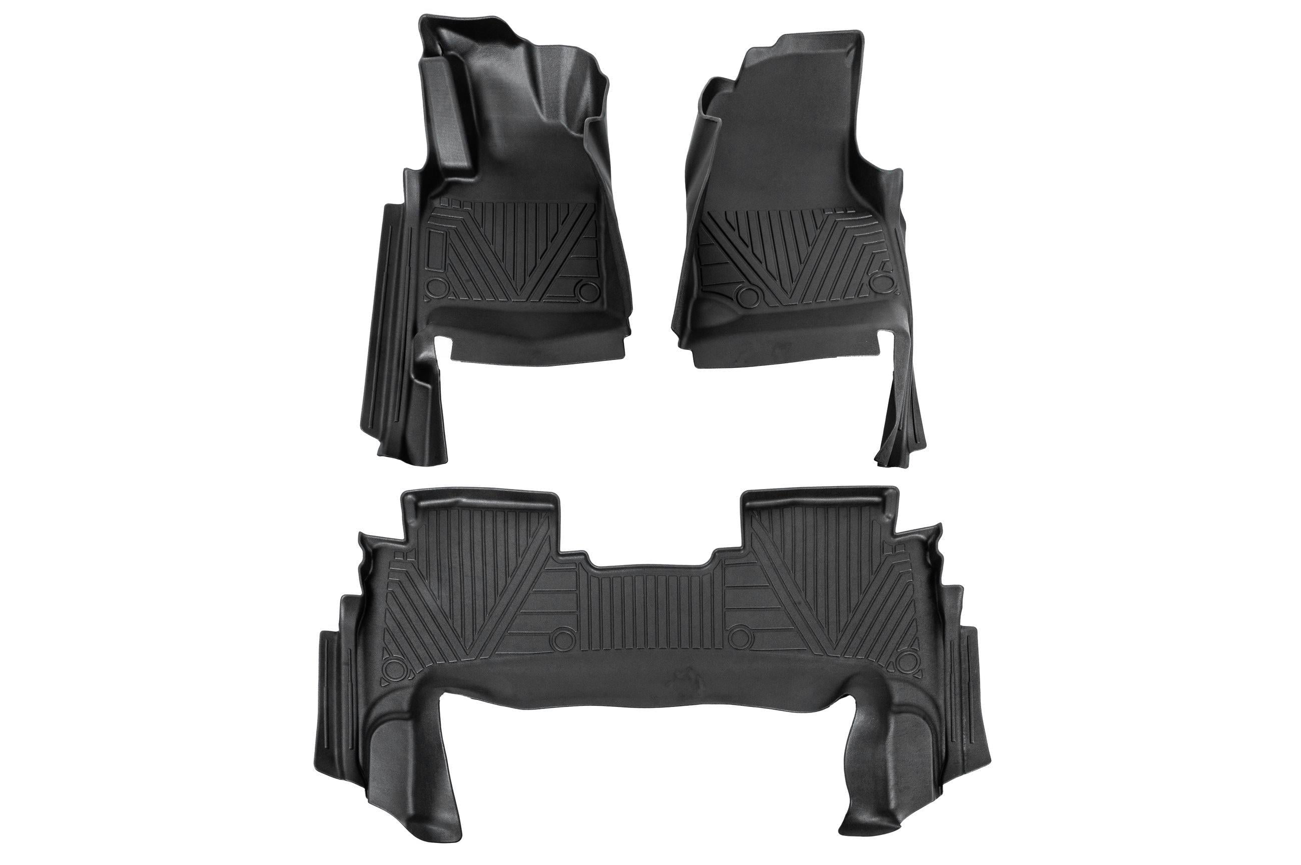 Килимки Niken Luxury 3D для Toyota Land Cruiser 100 1998-2007 рр. резина 3 шт. Чорний (176062)