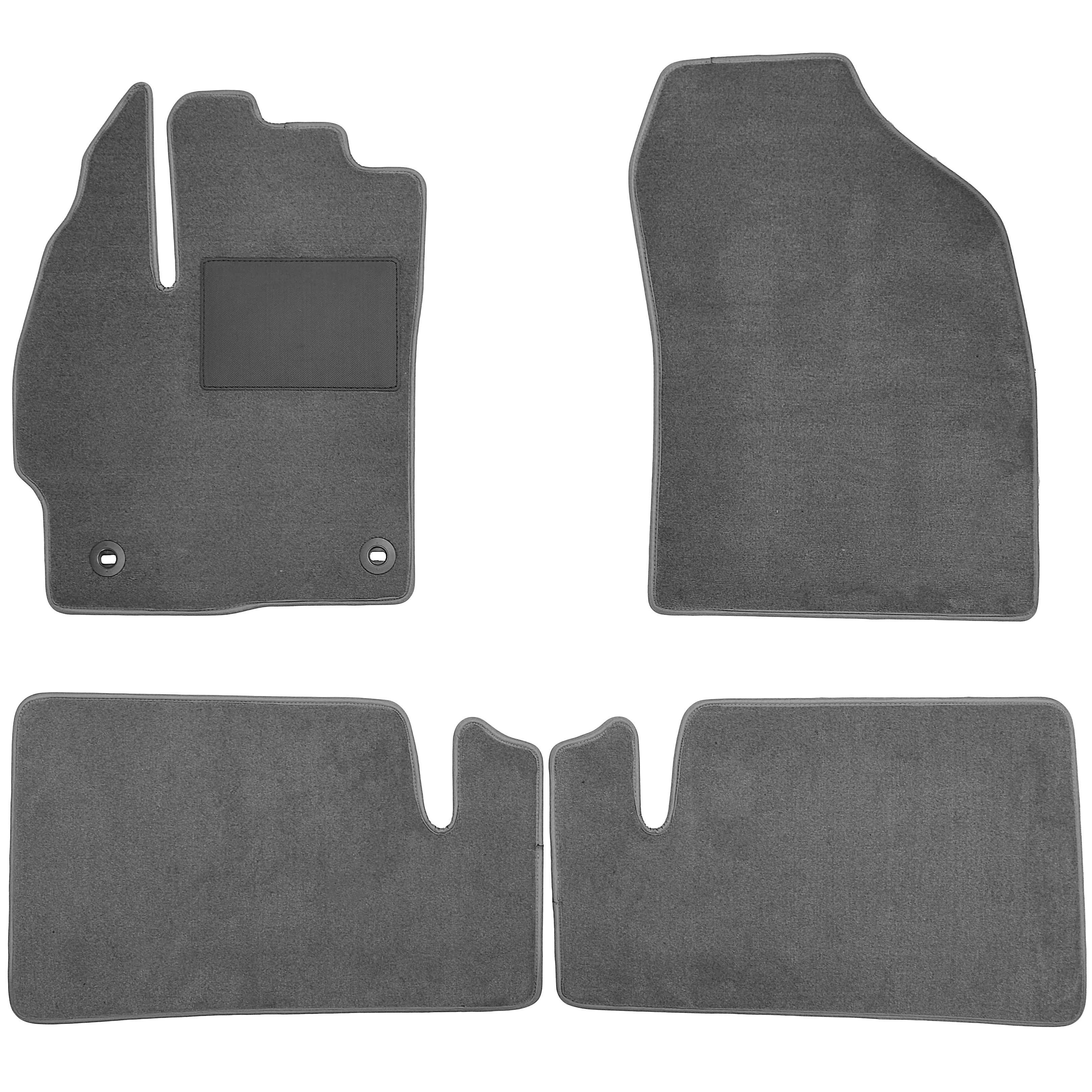 Коврики в салон для Toyota Prius '12-15 текстильные Серый (169217)