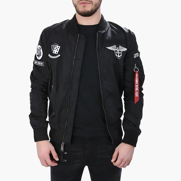 Ветровка Alpha Industries MA-1 TT Patch SF S Black (196102/03) - фото 1