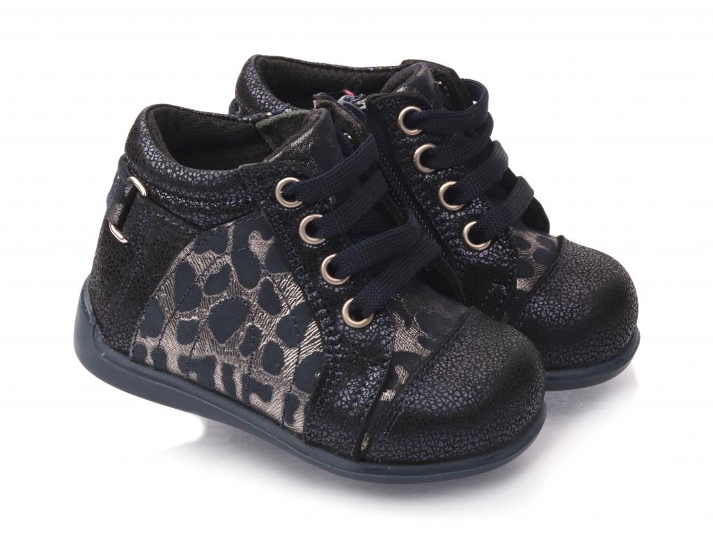 Ботинки осенние 909 для девочек р. 18 Сине-серебристый