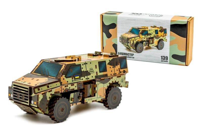 Конструктор деревянный 3D Бушмастер (DN-139-0209) - фото 2 Конструктор деревянный 3D Бушмастер (DN-139-0209) - фото 2