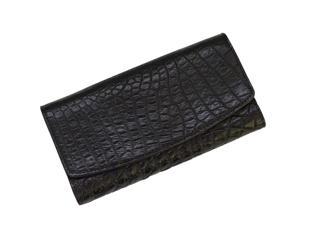 Кошелек из кожи крокодила Ekzotic Leather Черный (cw 95_2) Кошелек из кожи крокодила Ekzotic Leather Черный (cw 95_2)