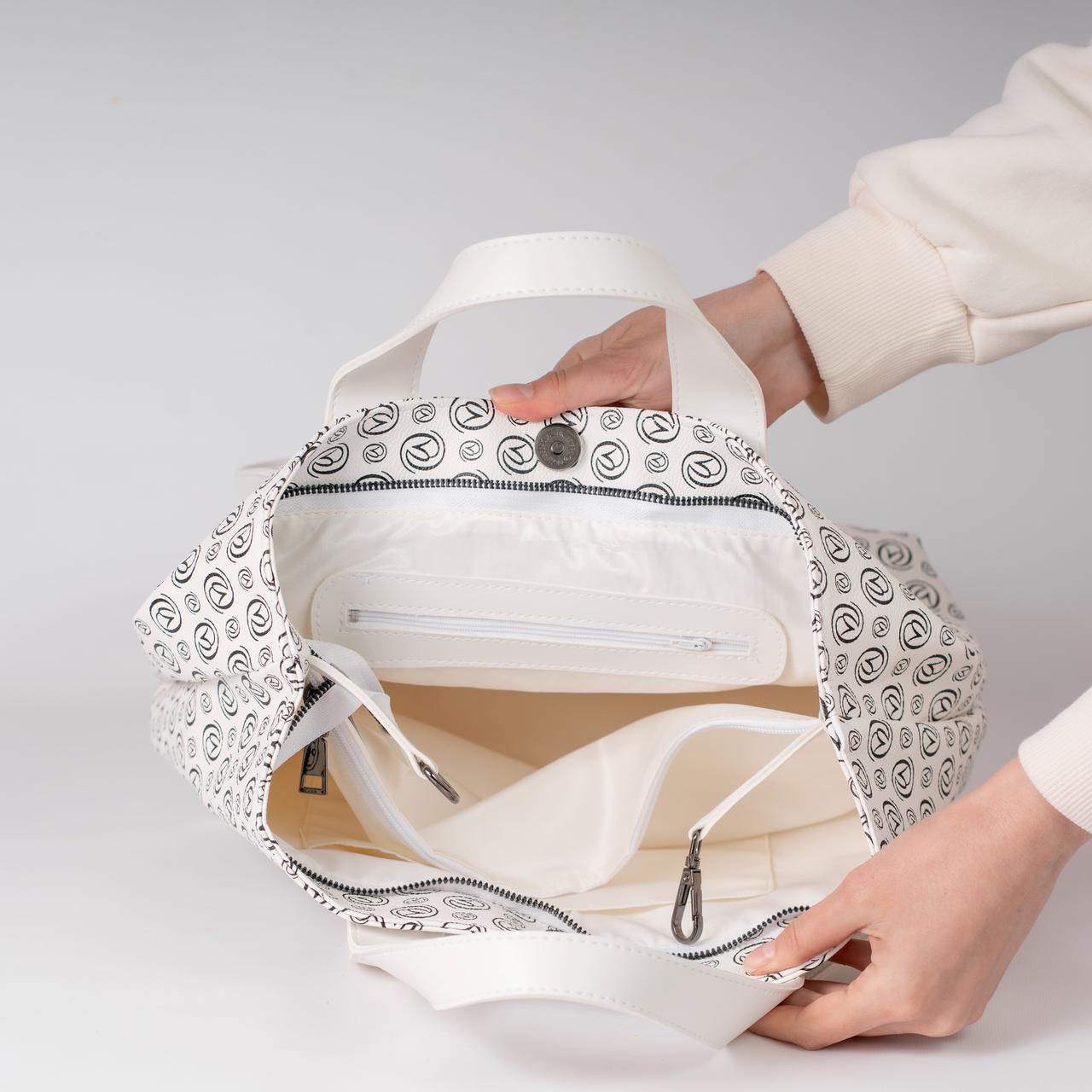 Сумка женская тоут XENIA № 29-24 Белый - фото 3