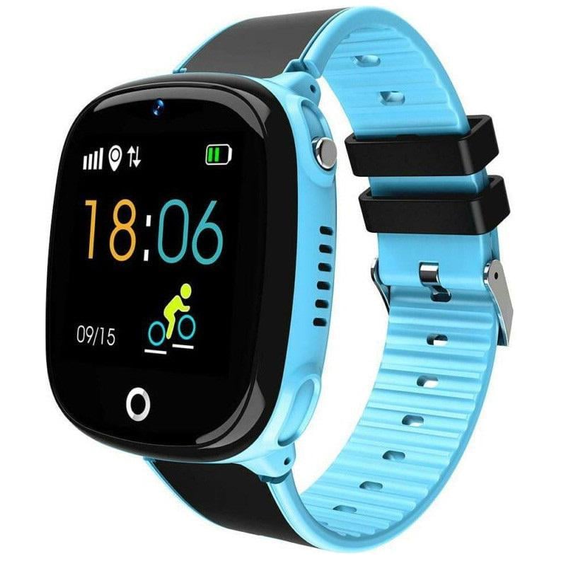 Детские смарт-часы Lemfo HW11 Aqua Plus с камерой и GPS отслеживанием Синий