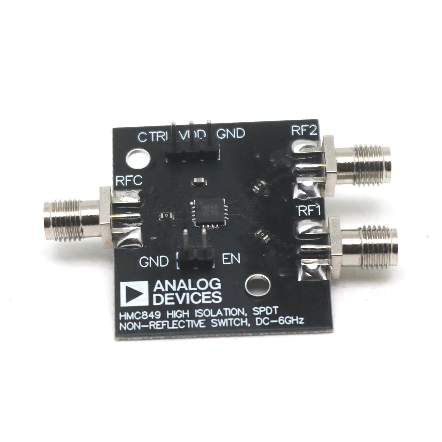 Комутатор радіовходів HMC849 SPDT 1х2 RF switch 0,1–6ГГц високочастотний перемикач сигналу SMA (00-00028959)