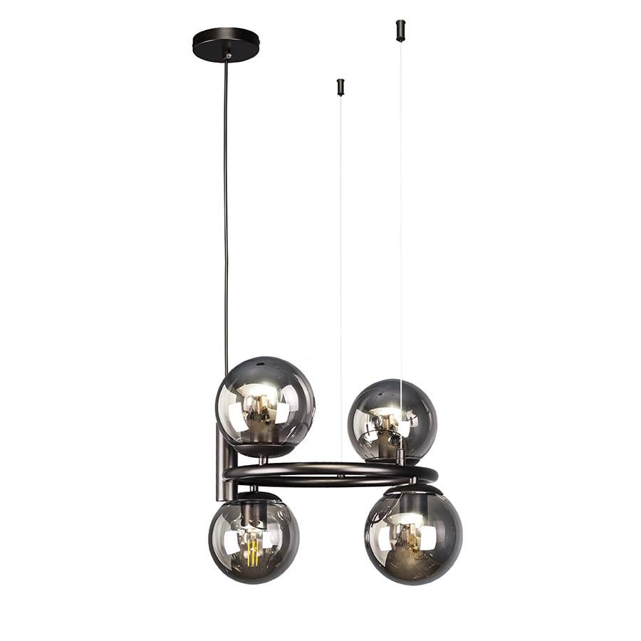 Люстра 7521011-4 BK+BK Черный (LVS5131) - фото 1