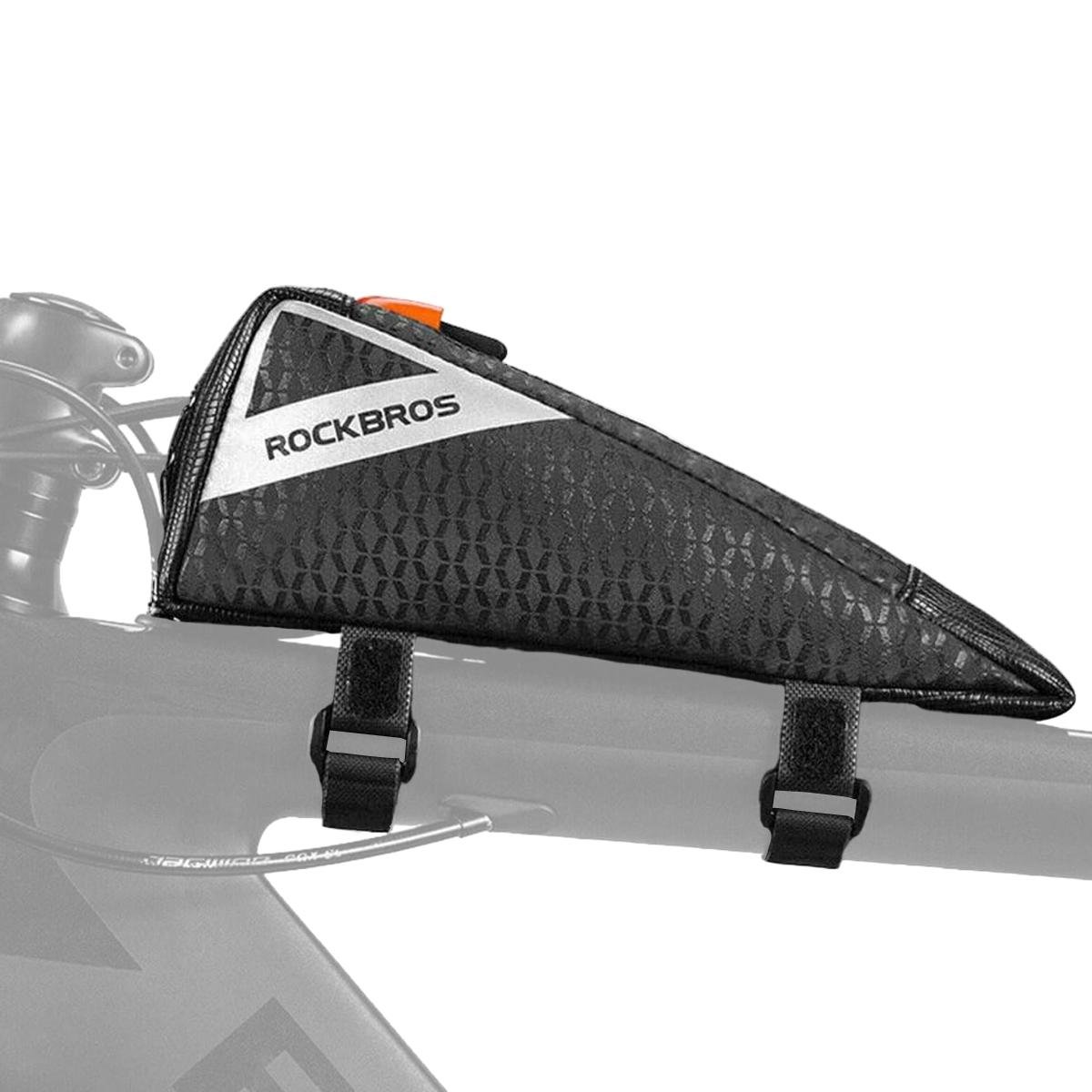 Велосумка на раму ROCKBROS B57 велкро светоотражающая Черный (RB-B57-2729)