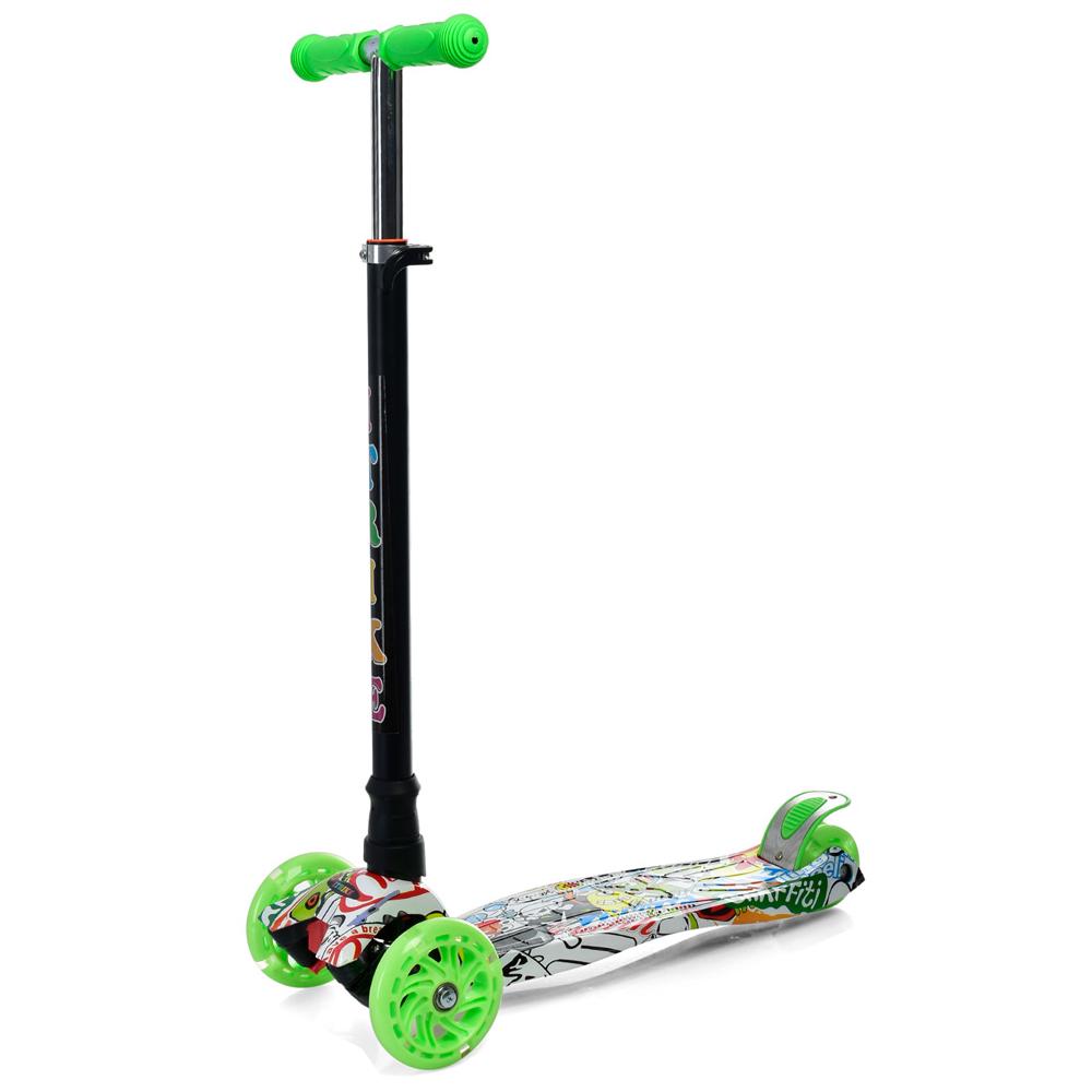 Самокат детский MAXI iTrike JR3-055-3-WP8 с подсветкой (32149)