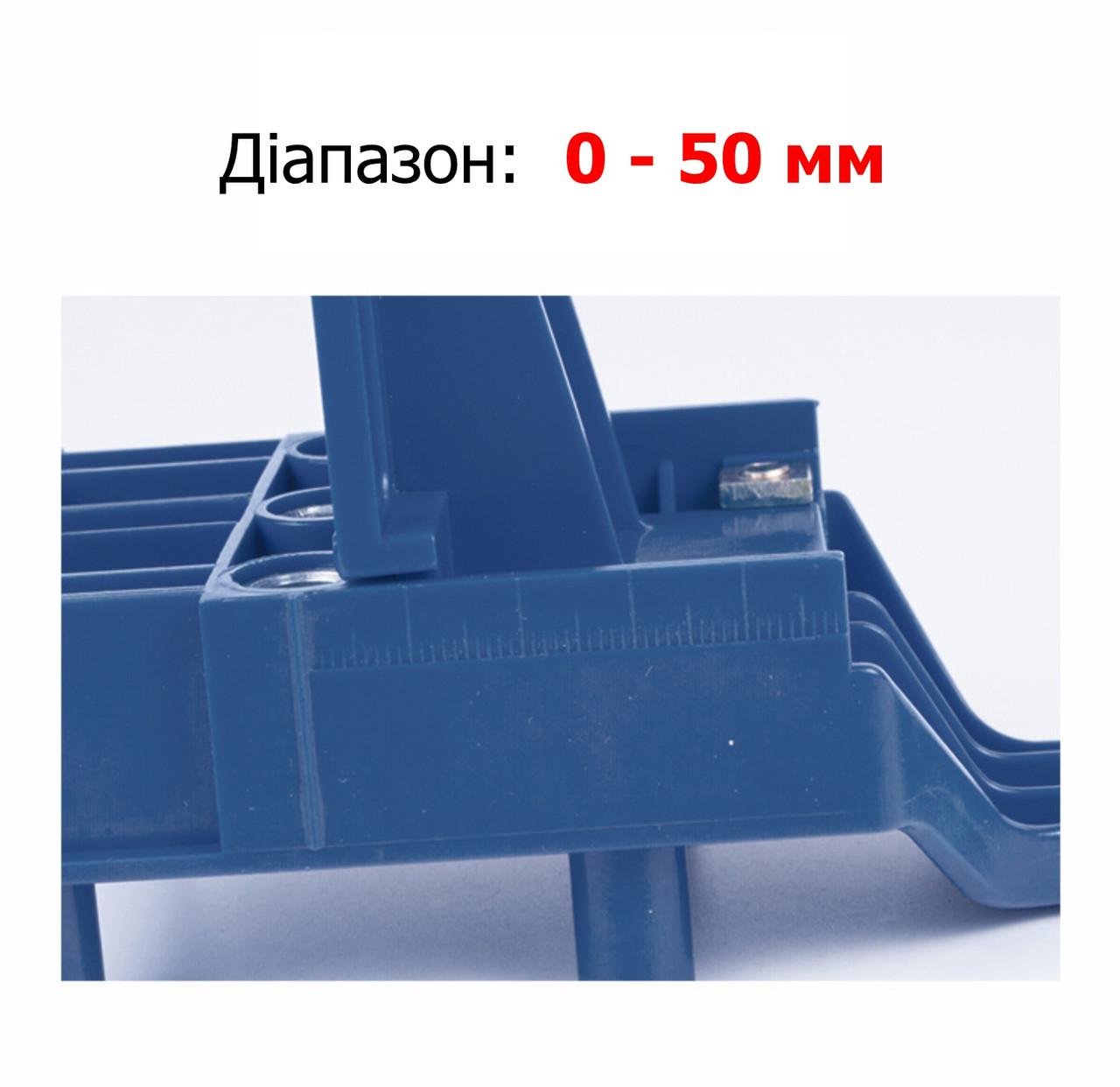 Столярний шаблон для шкантів 6/8/10 мм Blue (137853) - фото 4 Столярний шаблон для шкантів 6/8/10 мм Blue (137853) - фото 4