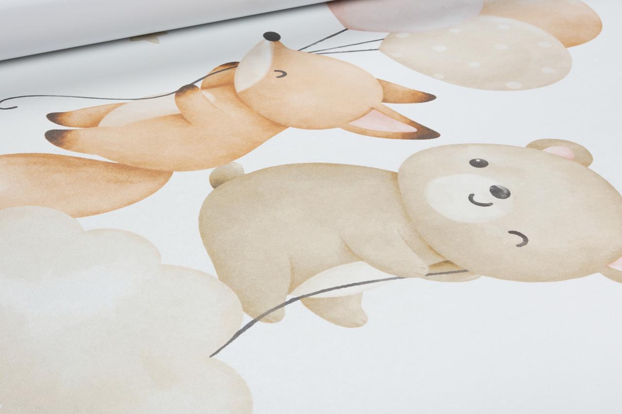 Шпалери флізелінові RASCH Kids World 2 302110 Декор вініл гарячого тиснення 0,53х10,05 м Білий