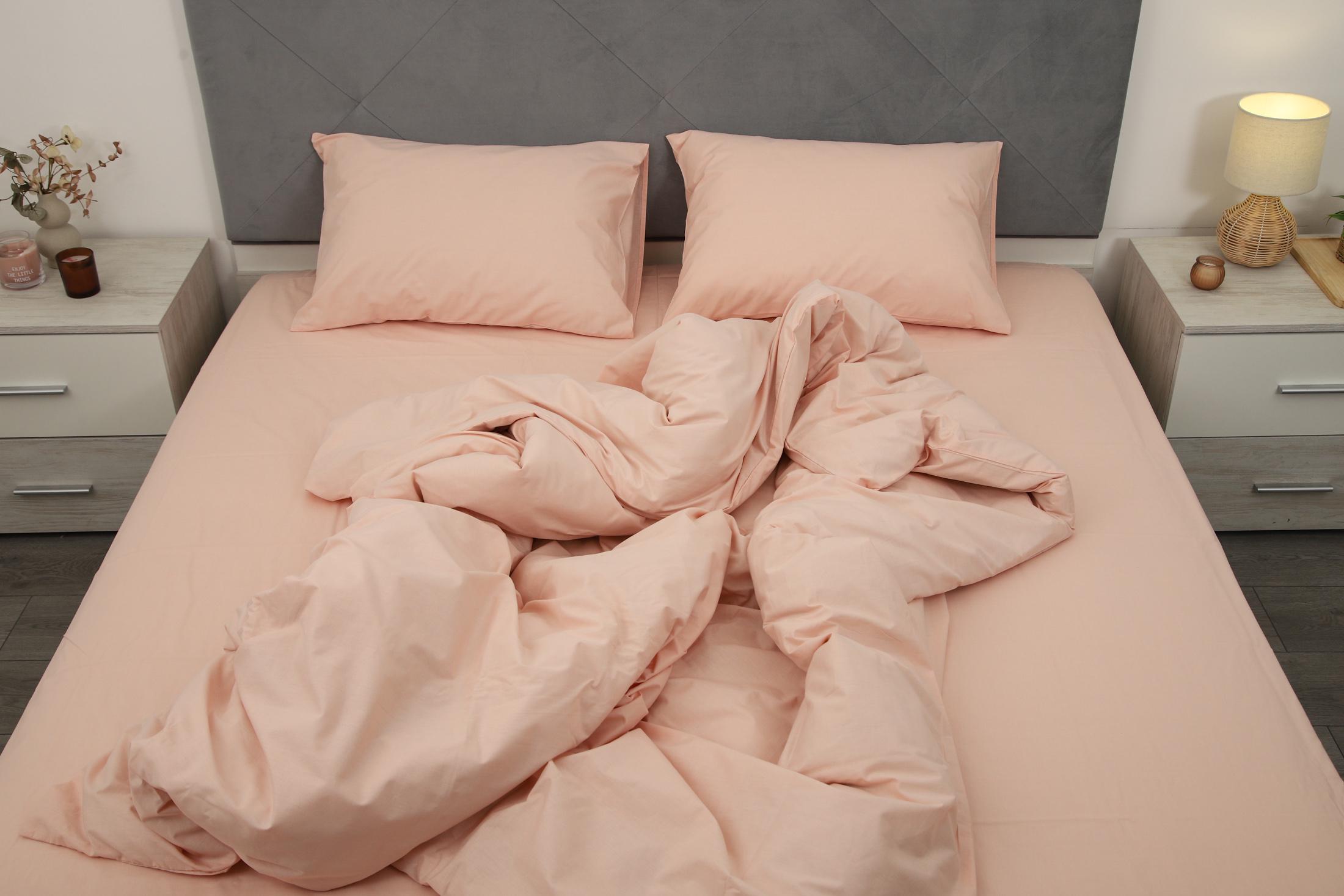 Комплект постельного белья евро Amore 1406 ранфорс Розовый (KPB-Ae-R-1406(50x70)_) - фото 4