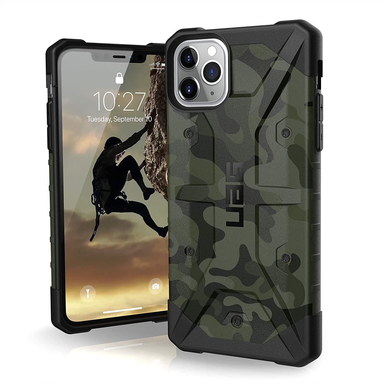 Чехол противоударный милитари UAG Pathfinder для Iphone 11 Pro Max 6.5" Forest Camo