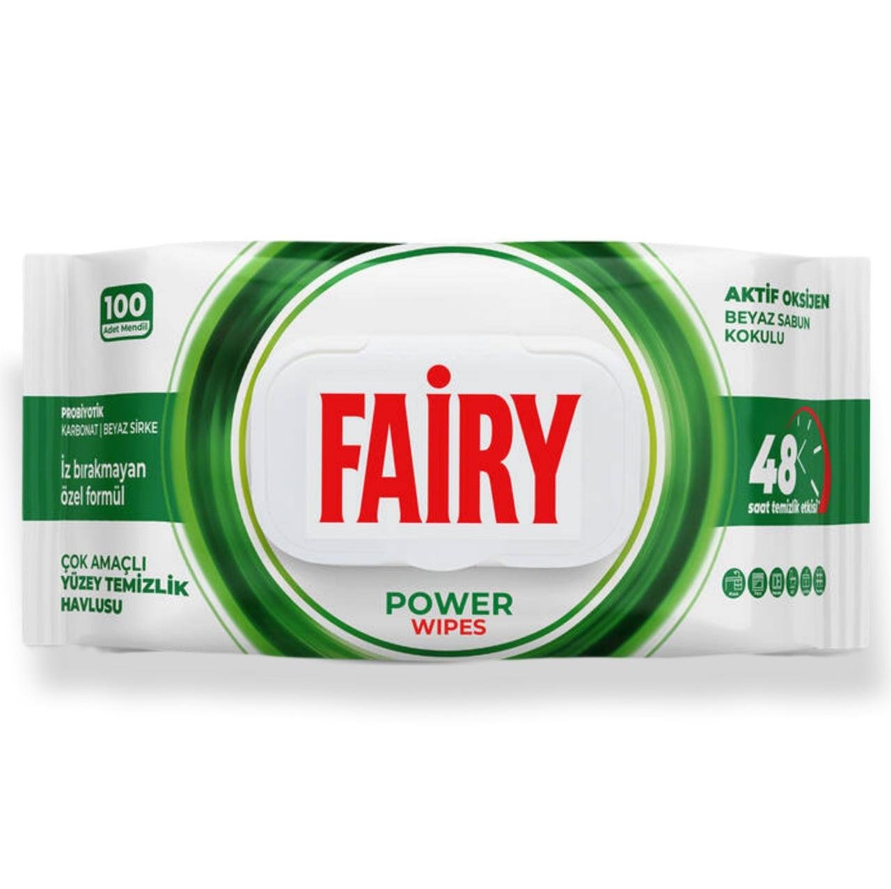 Влажные салфетки для уборки Fairy Power Wipes 100 шт.