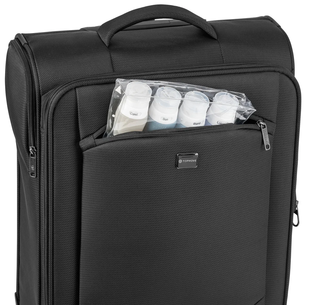 Валіза маленька з тканини Topmove зі збільшенням 35/40 л Чорний - фото 8 Валіза маленька з тканини Topmove зі збільшенням 35/40 л Чорний - фото 8