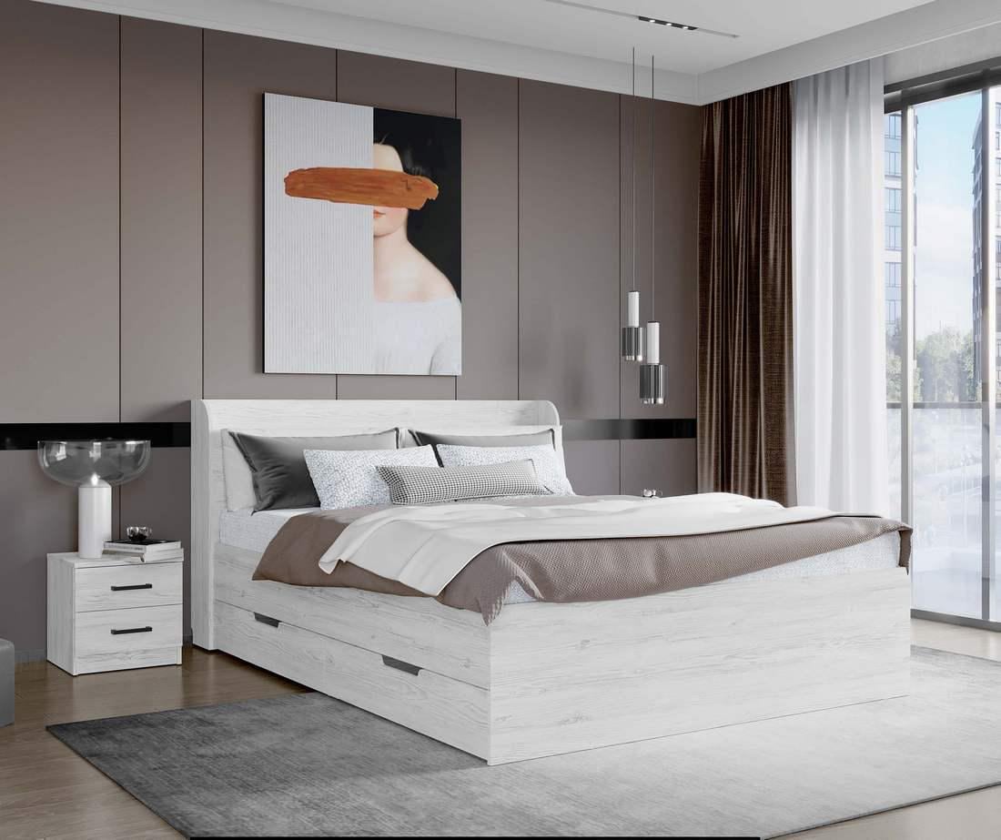 Кровать MebelStar Адель 140x200 см с матрасом Noble Platinum Comfort (MBS-3430)