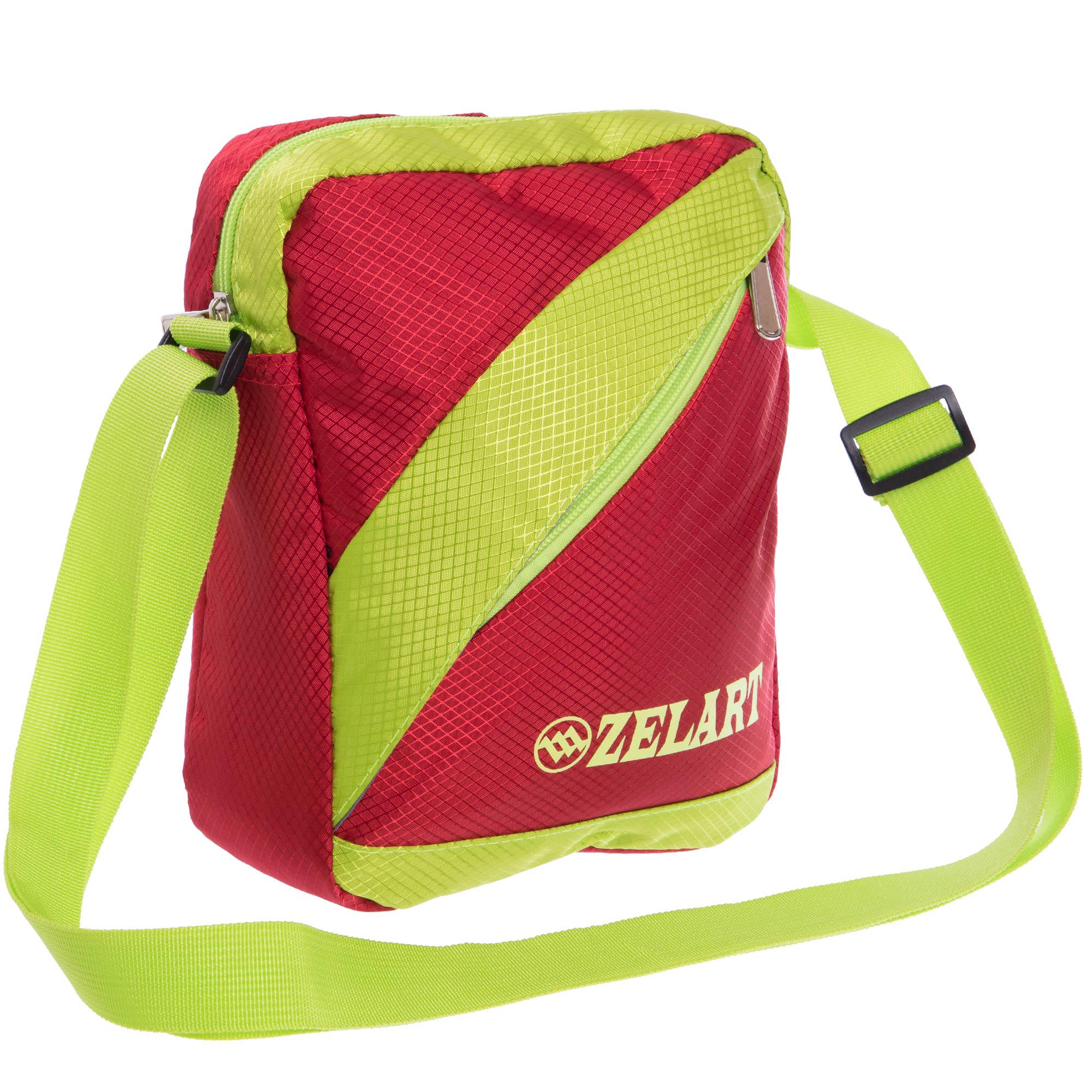 Сумка спортивная кросс боди Zelart GA-5750 полиэстер 23х18х7,5 см Красный (GA-5750_Красный)