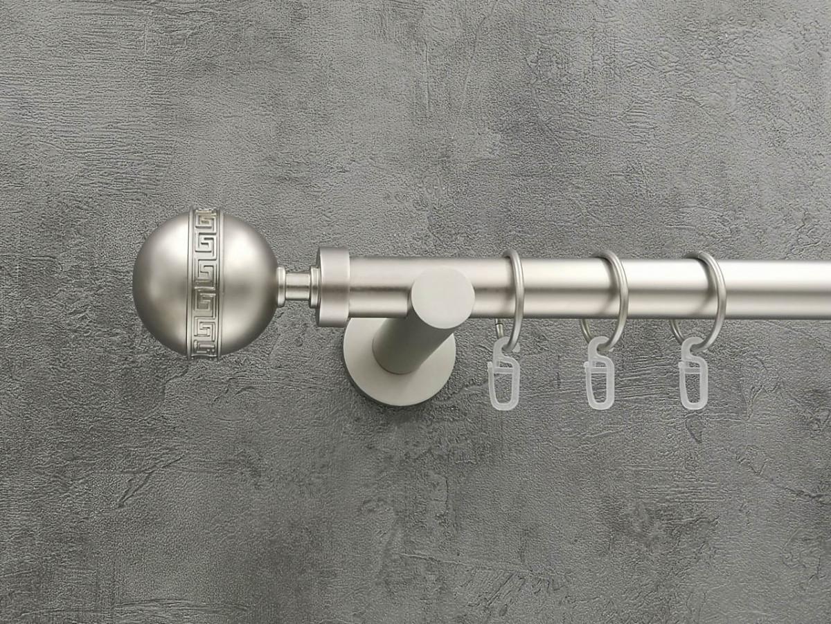 Карниз Quadrum Таврика гладка штанга одинарний універсальний 25 мм 200 см Сатин (264772606)