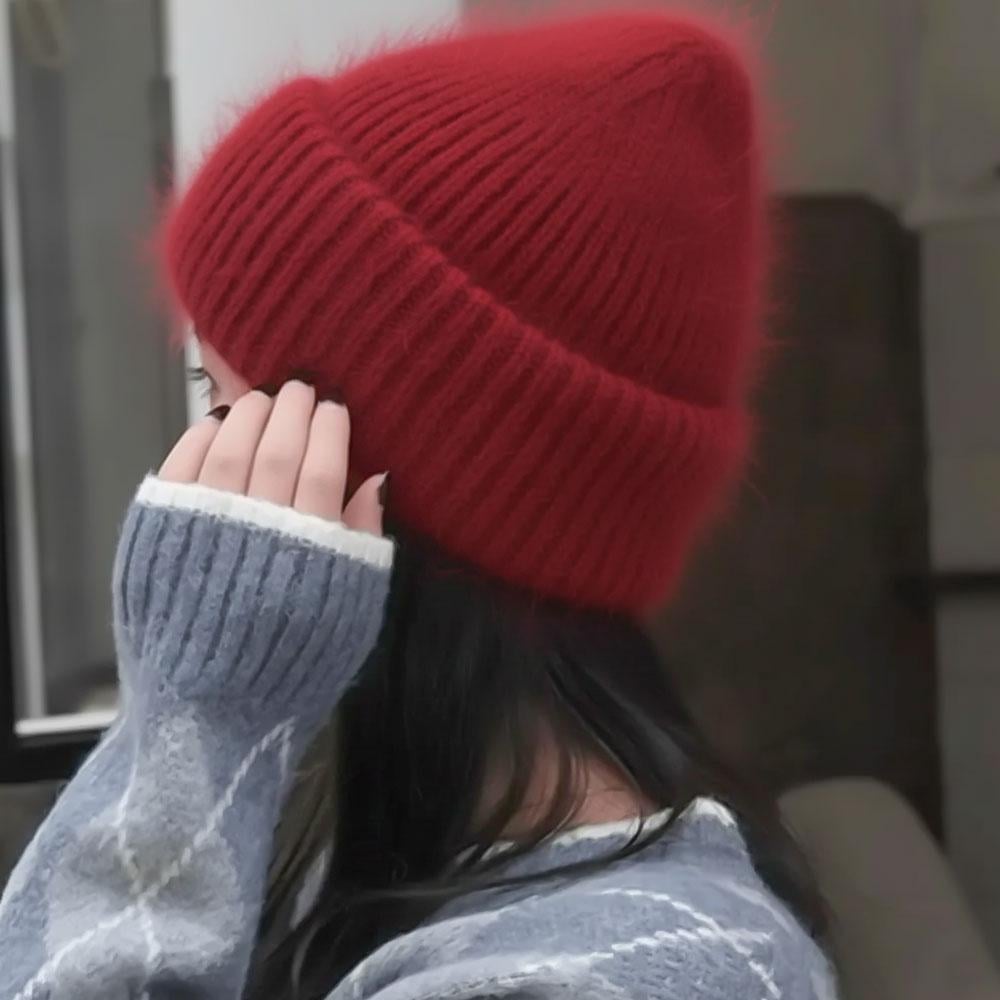 Шапка женская зимняя из ангорки Красный (TA0086_2) - фото 6 Шапка женская зимняя из ангорки Красный (TA0086_2) - фото 6