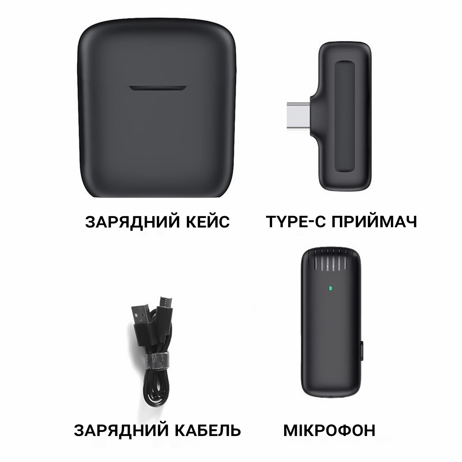 Микрофон беспроводной петличный Savetek P31 Type-C для смартфонов Android с зарядным кейсом до 20 м - фото 13