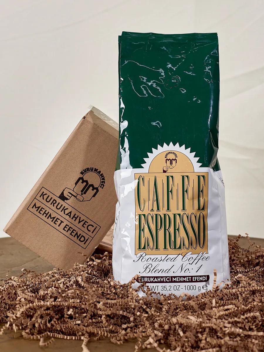 Кава турецька в зернах Kurukahveci mehmet efendi Espresso 100% арабіка 1 кг пакет (24979564) - фото 5 Кава турецька в зернах Kurukahveci mehmet efendi Espresso 100% арабіка 1 кг пакет (24979564) - фото 5