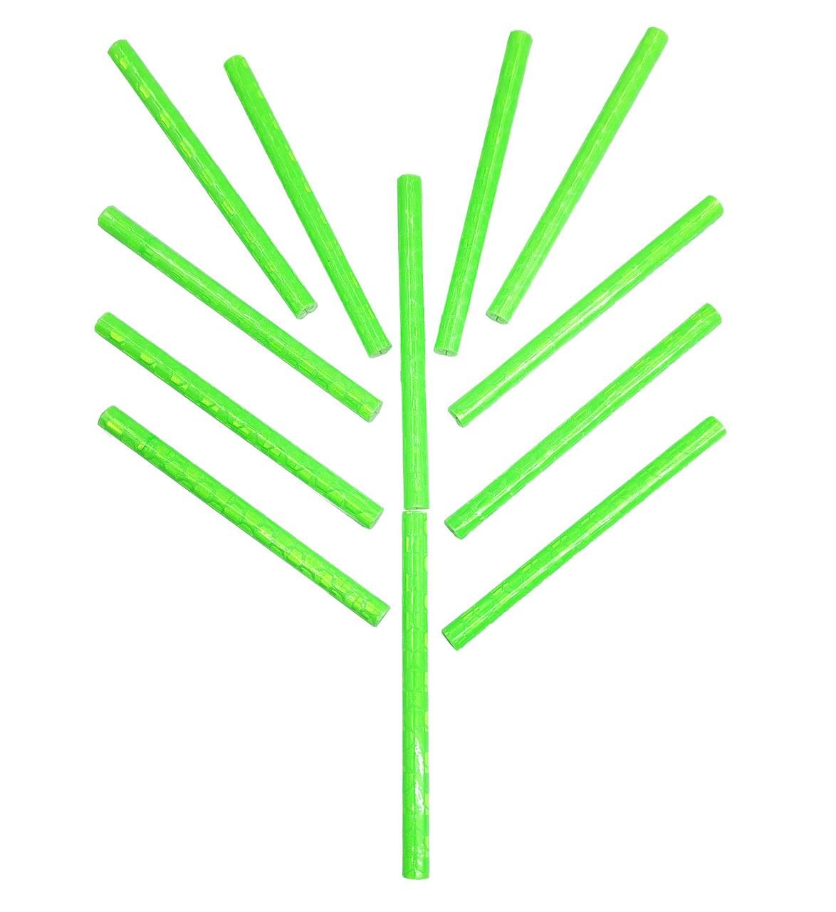 Світловідбивачі на шпиці колеса велосипеда 12 шт. Салатовий (G00010405)