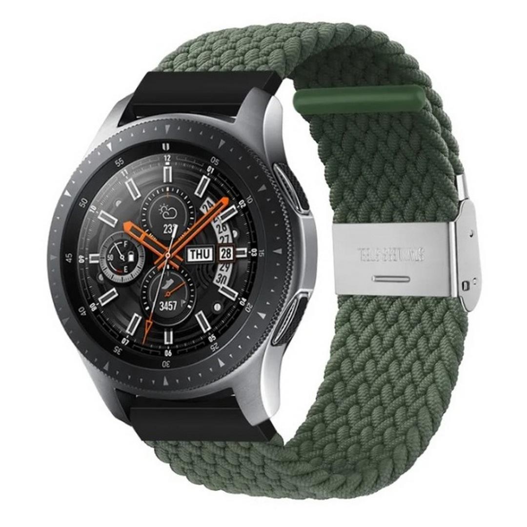 Ремешок для часов эластичный нейлоновый Amazfit/Huawei/Samsung 22 мм Olive Green (nr22NY02_og)