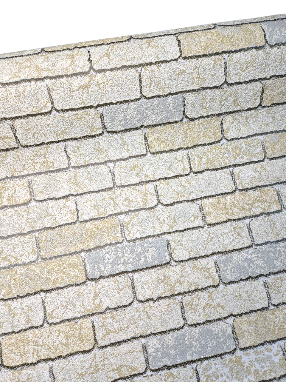 Обои виниловые Славянские обои 2086-04 под кирпич для зала/спальни/коридора/детской комнаты 10,05x1,06 м Бежевый (2524051942) - фото 4