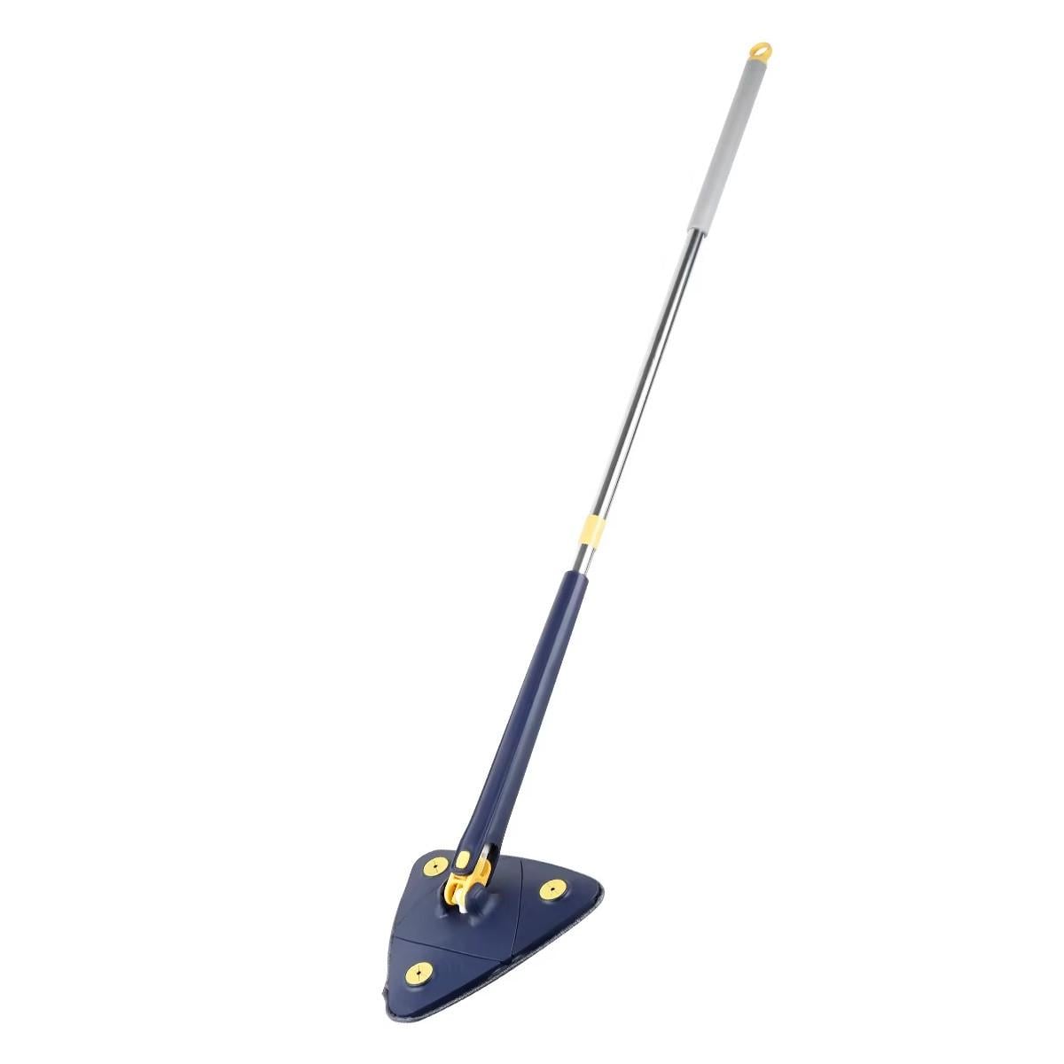 Швабра треугольная RIAS Traingular Twist Water Mop с поворотом на 360° и отжимом 113 см Blue (3_08669)