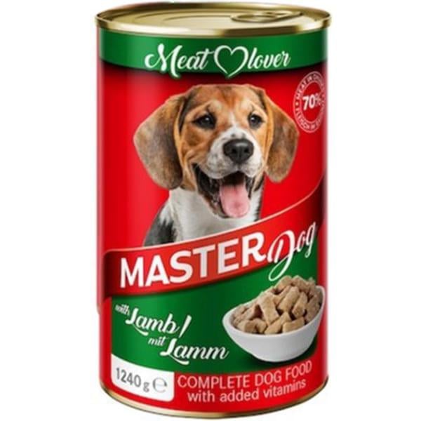 Консерва для собак Masterdog Ягненок ж/б 70% мяса 1240 г (23253293)