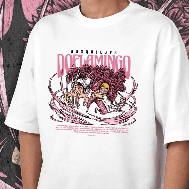 Футболка для подростка мальчика с принтом Ван Пис D. Doflamingo WE 160 см (Anime10233)
