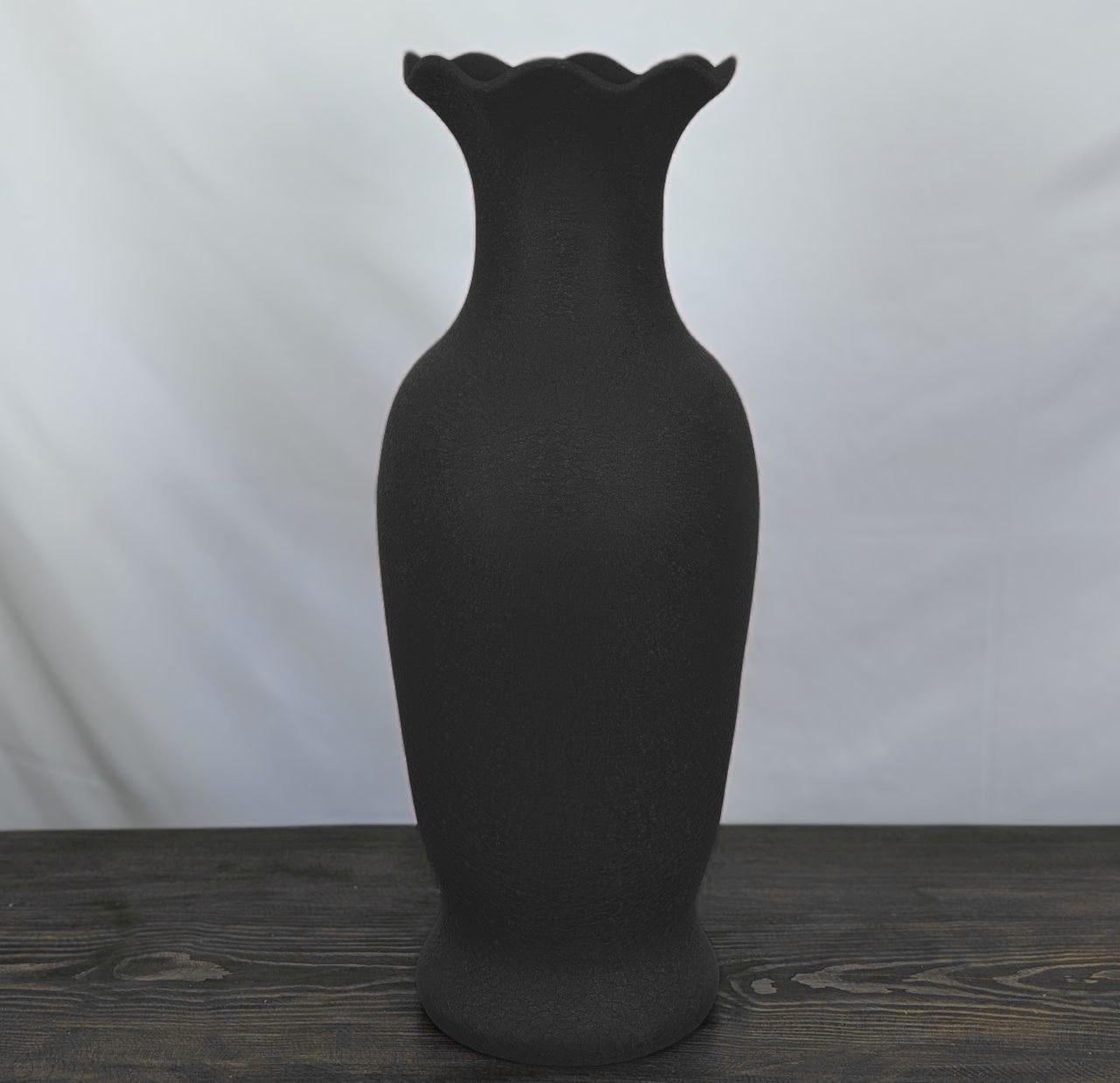 Ваза напольная Nana ceramics Елена шелк 64 см Черный
