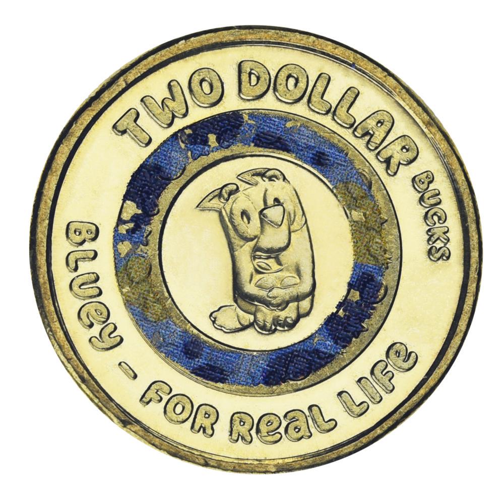 Коллекционная монета Австралия 2 доллара 2026 UNC Bluey For Real Life (М25452)