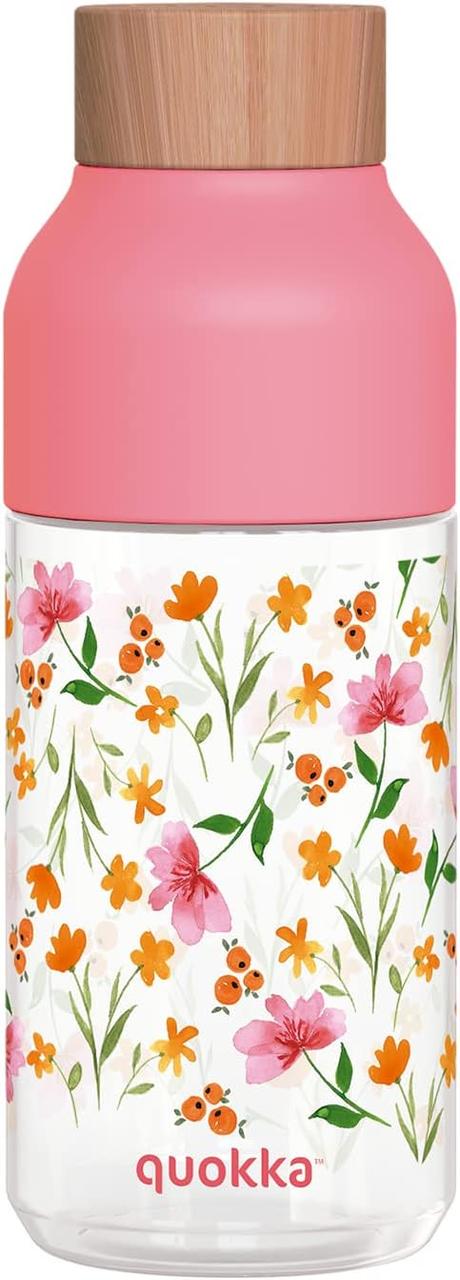 Бутылка для воды Quokka Pink Flowers герметичная пластиковая 570 мл 7,2x7,2x20,1 см (2528177942) Бутылка для воды Quokka Pink Flowers герметичная пластиковая 570 мл 7,2x7,2x20,1 см (2528177942)