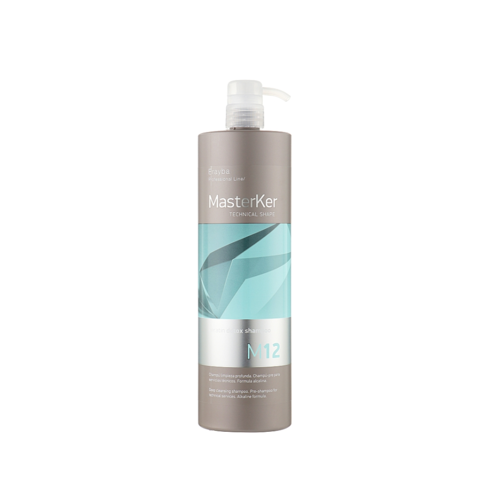 Шампунь очищуючий Erayba Keratin Detox Shampoo M12 1000 мл Шампунь очищуючий Erayba Keratin Detox Shampoo M12 1000 мл